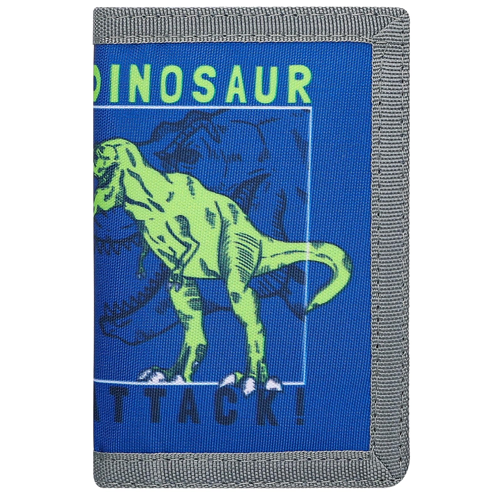 JONYEE Kids Wallets for Boys Ages 4-18 Trifold, Toddler/Youth Wallet for Boys with Zippered Coin Pocket and Card Holders, Novelty Wallet for Childrens