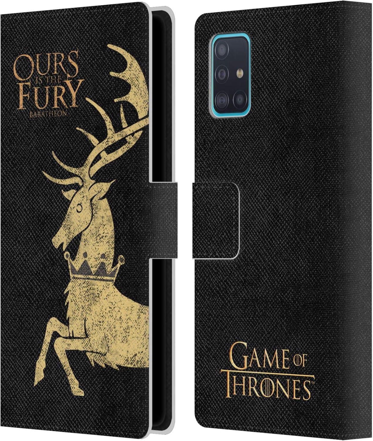 Head Case Designs Officially Licensed HBO Game of Thrones Lannister House Mottos Leather Wallet Case Compatible with Samsung Galaxy A51 (2019)