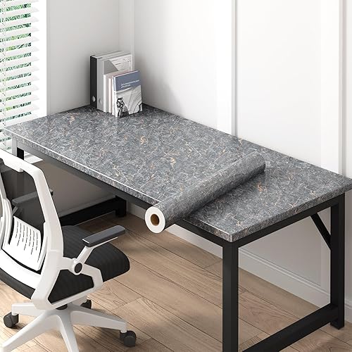 Miniatura 5 de Yancorp Papel de contacto blanco crema, papel tapiz extraíble, encimeras de despegar y pegar, papel tapiz de mármol impermeable, autoadhesivo para