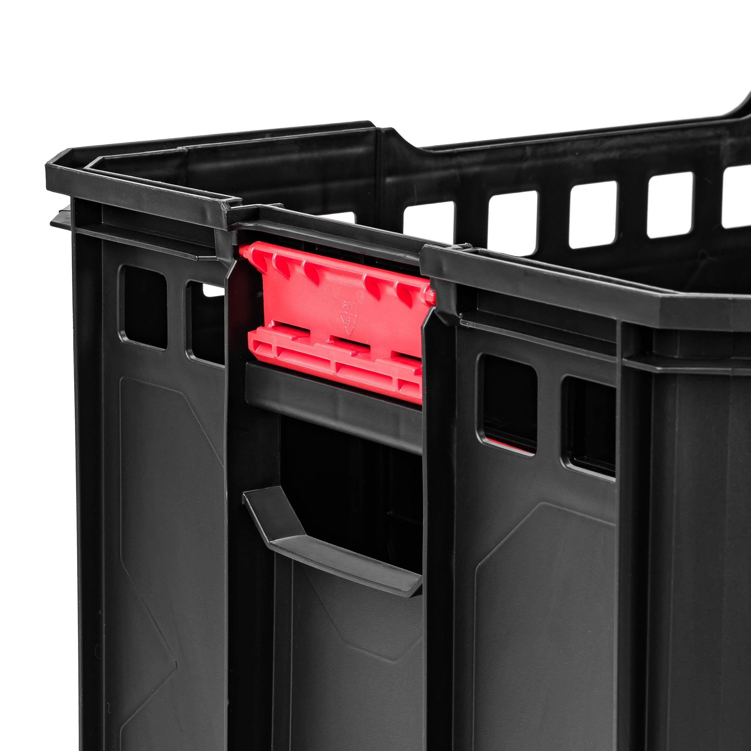 Cassetta degli attrezzi in plastica, 50 l, contenitore per attrezzi da giardino vuoto