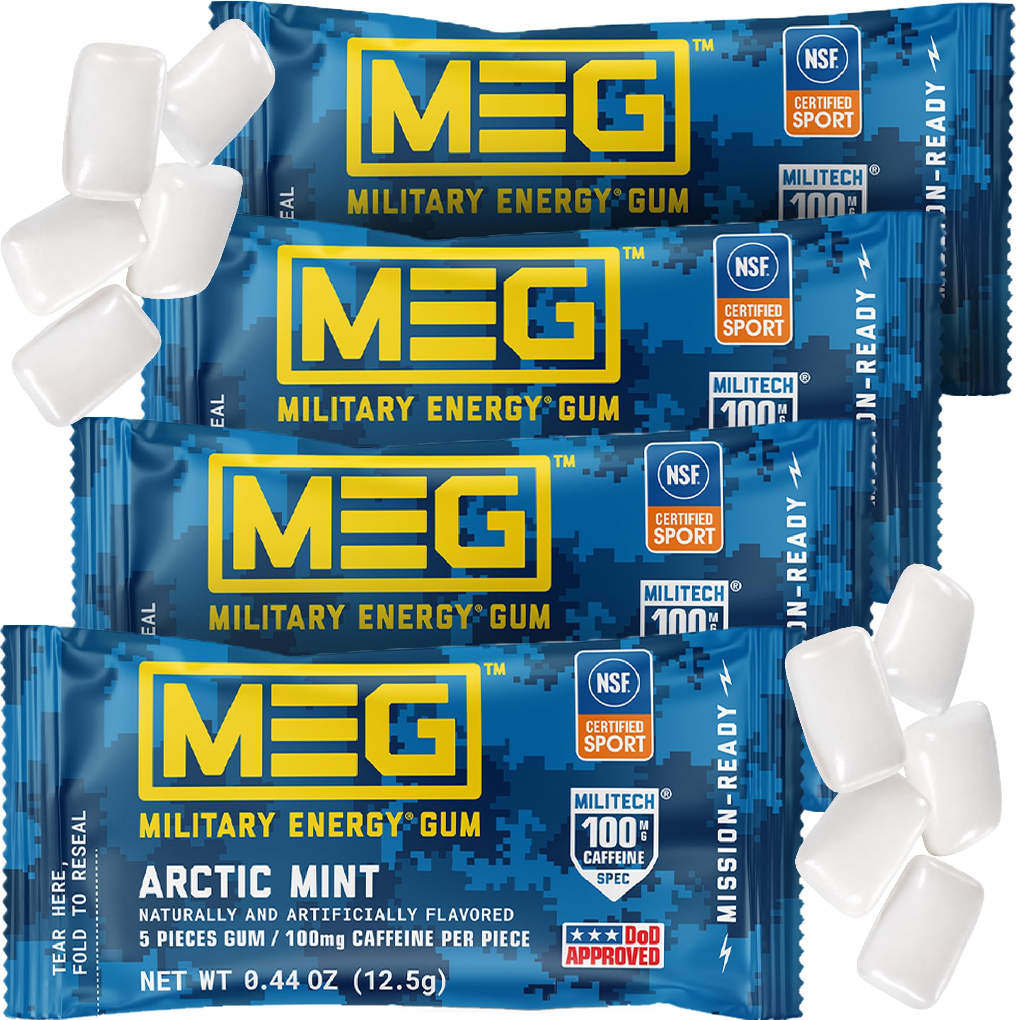꧁⋆megmilk⋆꧂ Amazon.com : MEG - Military Energy Gum - Arctic Mint | 100mg