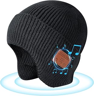 TOUCH TWO® Bluetooth Beanie Hat with Headphones, Wireless Winter Hat Built in Microphone and Stereo Speakers, Gift for Unisex