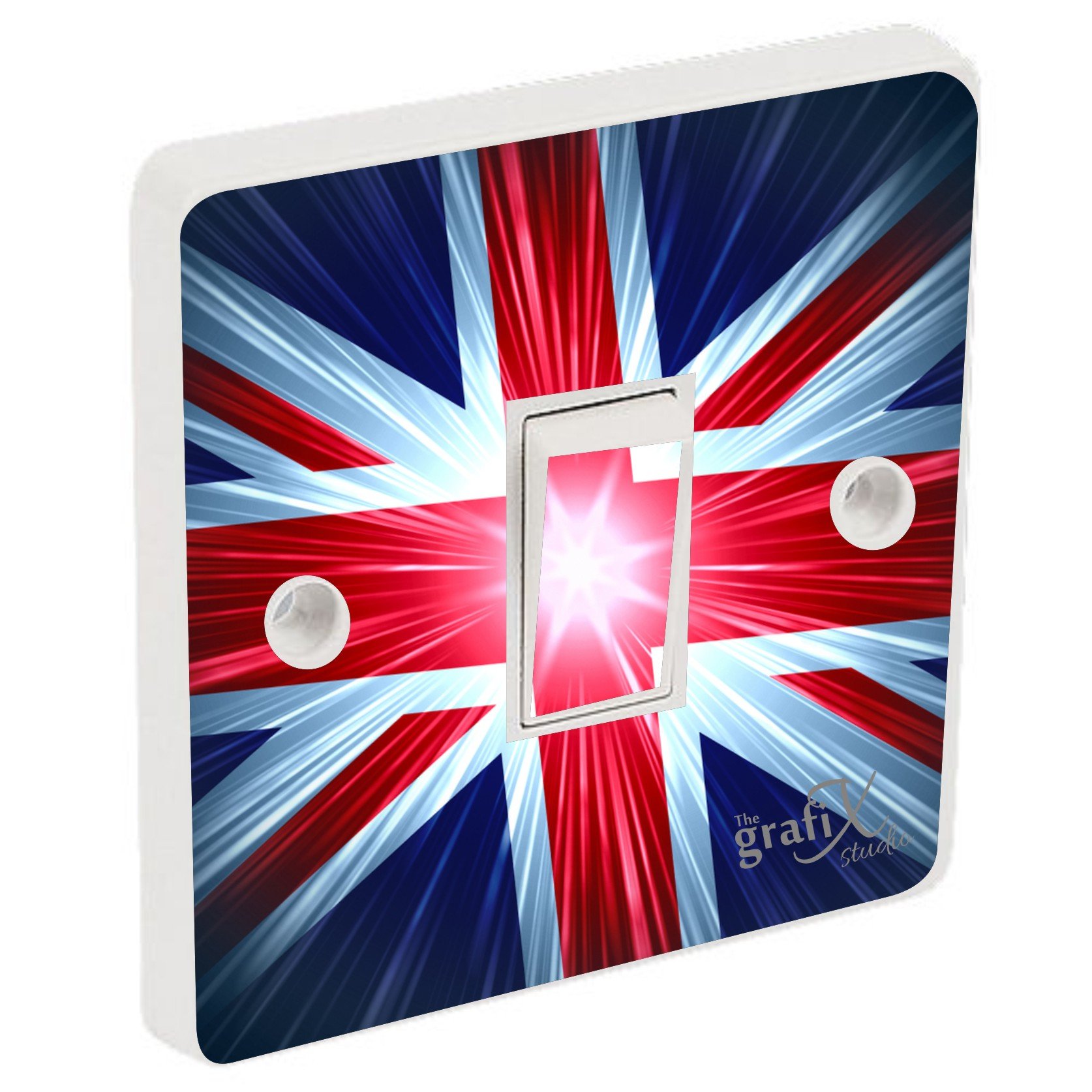 the grafix studio Union Jack Light Switch Sticker Vinyl/Skin cover sw6