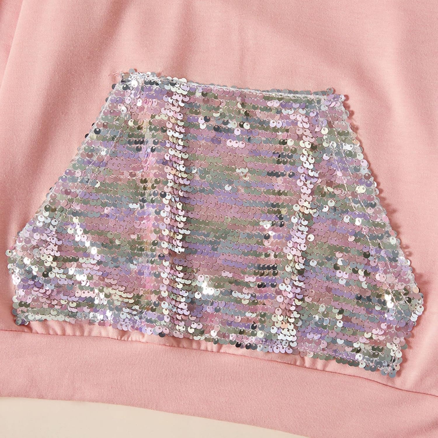 PATPAT Girl's Cute Cat Ear Hoodies Long Sleeve Causal Plain Hoodie Sweatshirt Shirt, White, 4-5 Years - Image 5