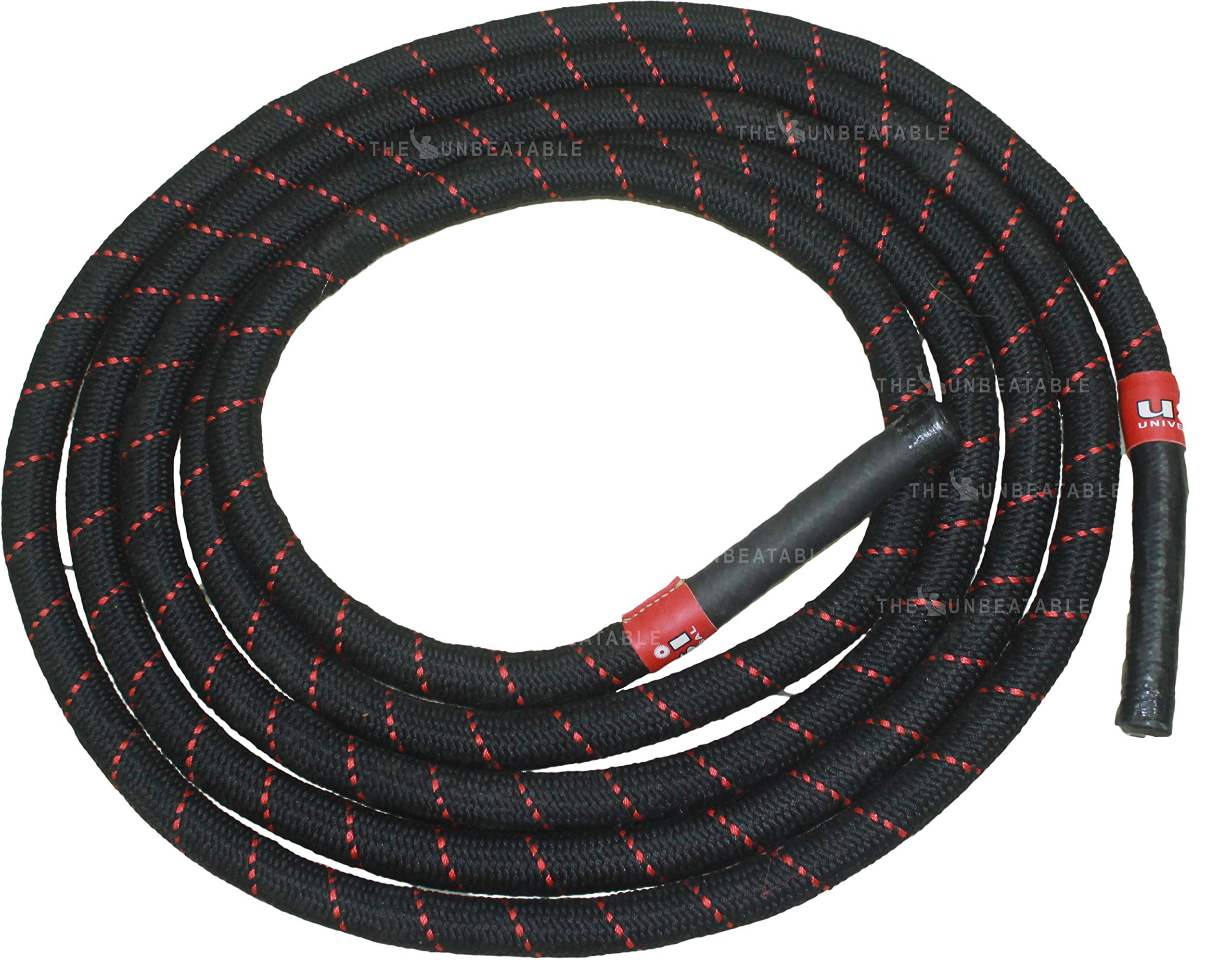 USI UNIVERSAL Battle Rope, BBR Braided Home Exercise Polyester Battle Rope, 38mm Gym Battle Rope With Wall Anchor & Carry Bag, Professional Gym Battle Rope (Length- 9m/30')