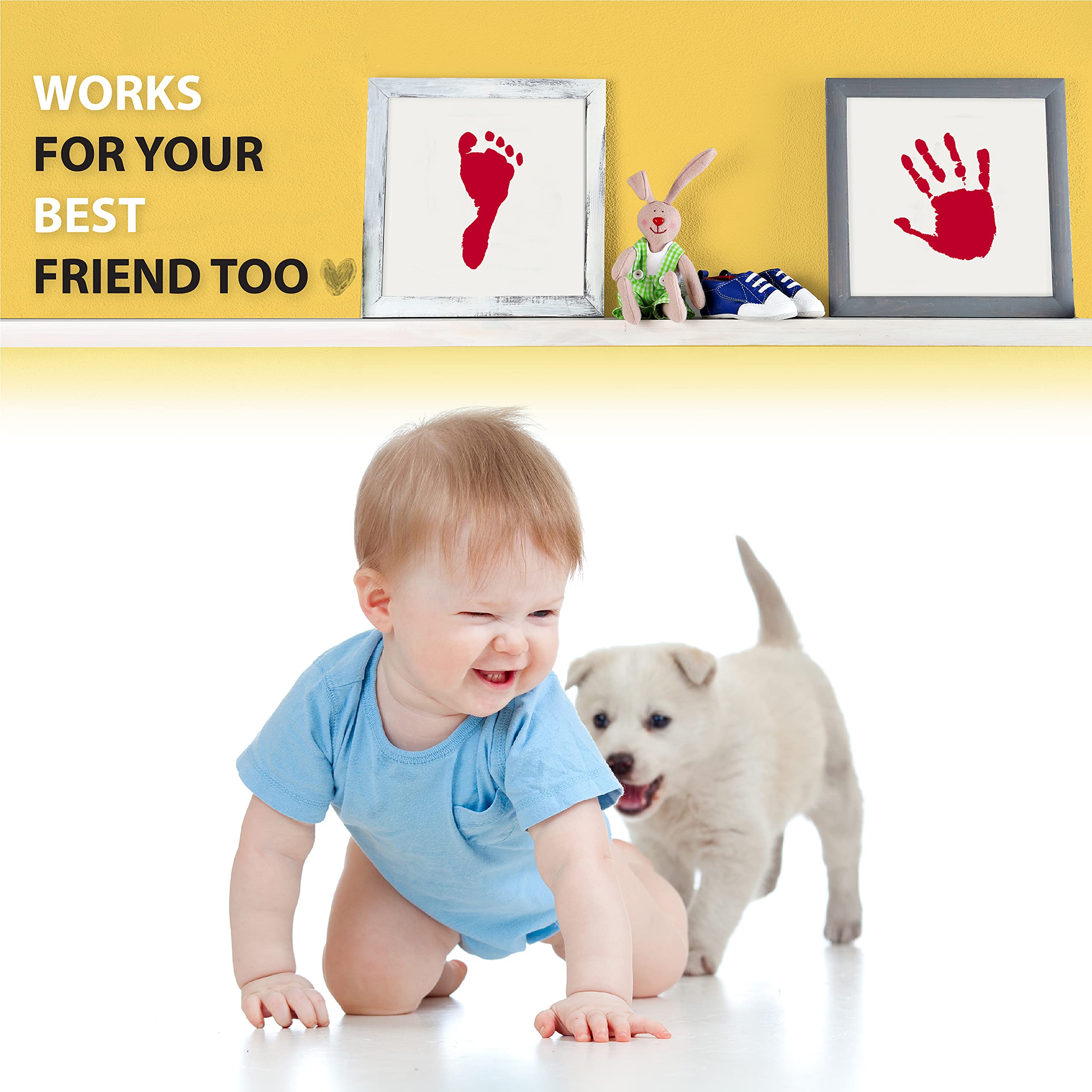 Extra Large Clean Touch Ink Pad For Baby Handprints And