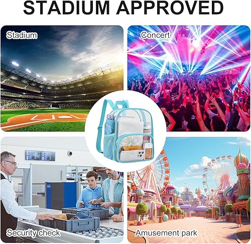 Miniatura 6 de Fahsion - Mochila pequeña para niñas, mochila impermeable para el trabajo, viajes de seguridad, conciertos y eventos deportivos, Rojo,