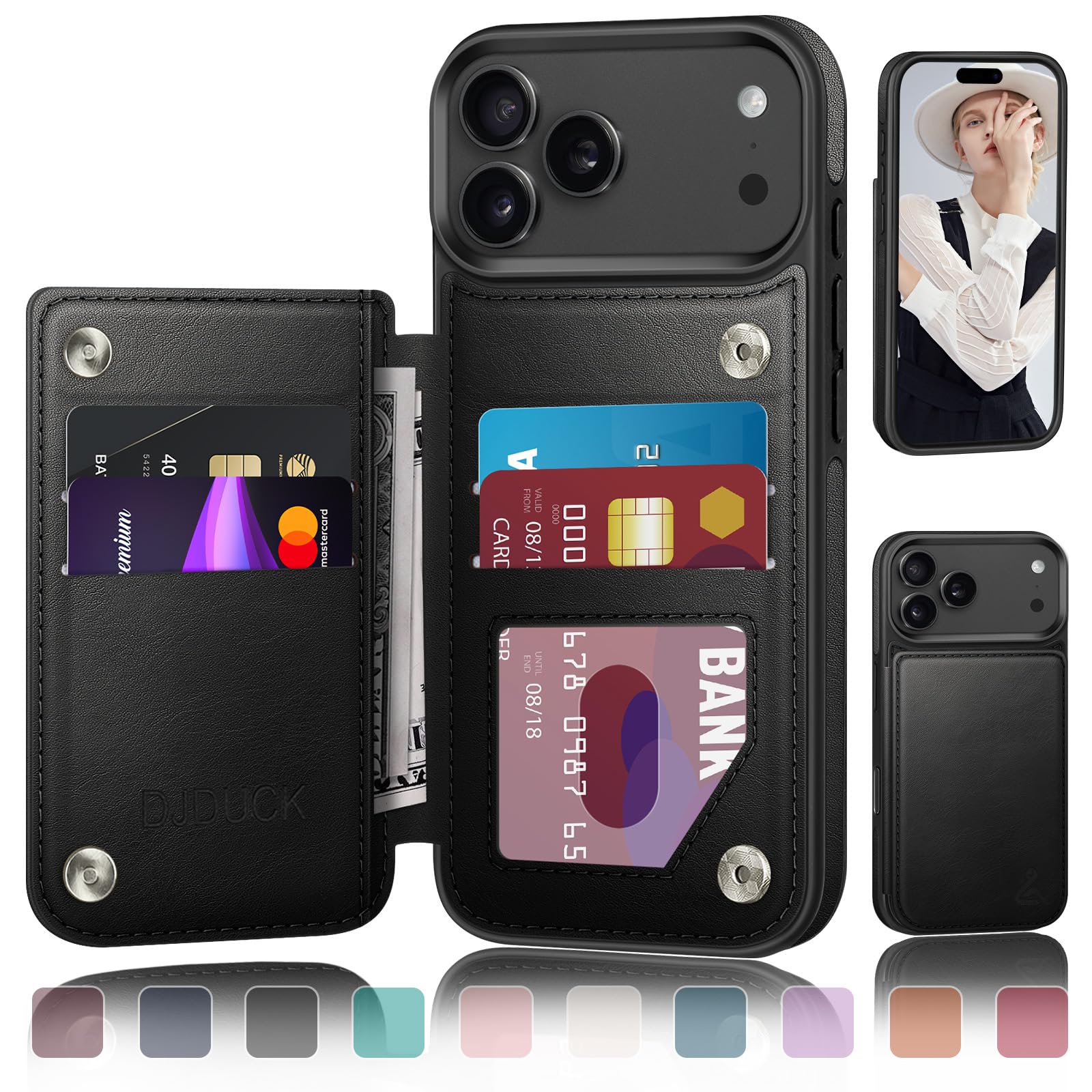 Amazon.com: DJDUCK Designed for iPhone 17 Pro Max Case Wallet with