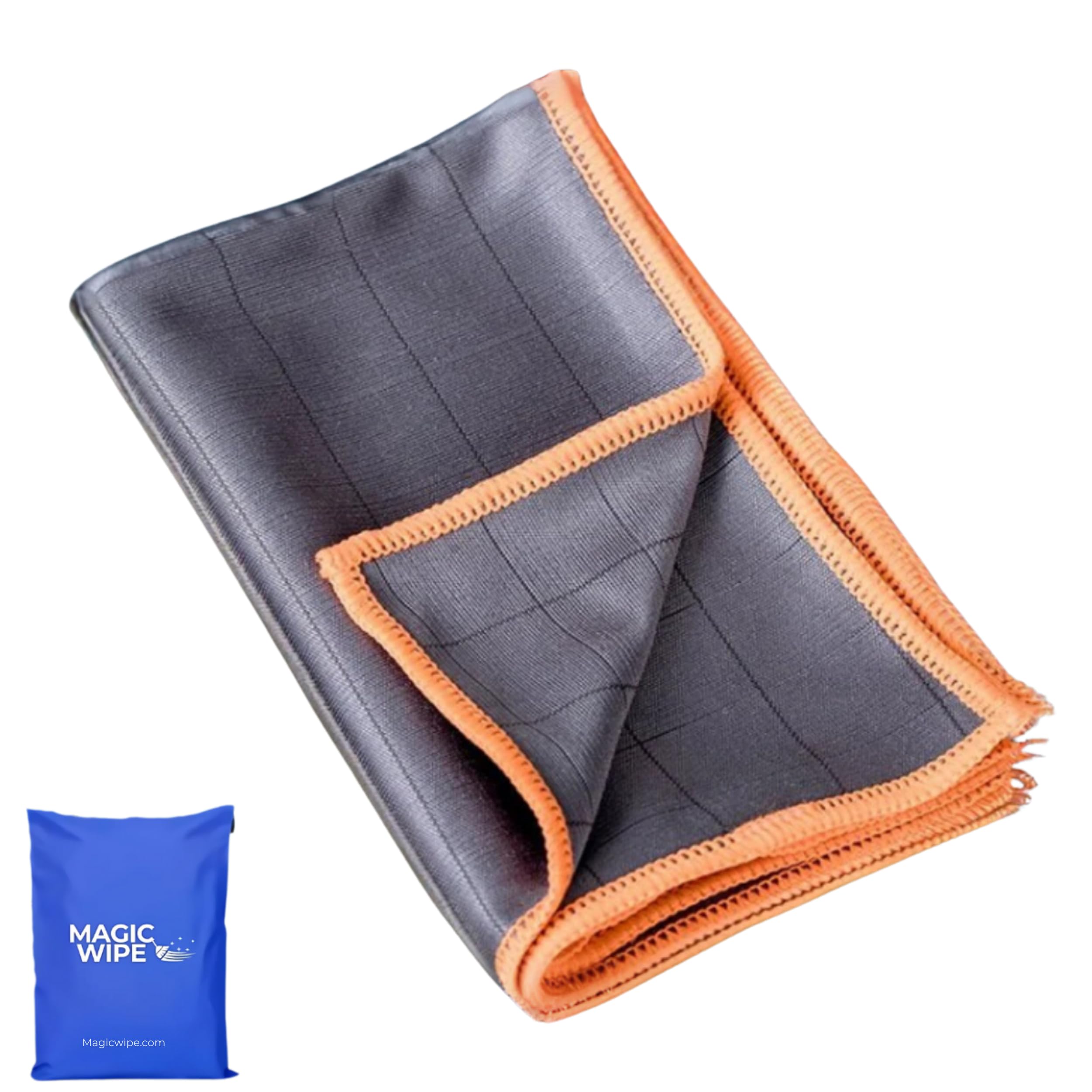 MagicWipe® Glass Cleaning Cloth - 40 x 50 cm XXL Microfibre Cleaning Cloth - Streak & Lint Free Shine Cloth - High Absorbent Glass Cloth for Windows, Mirrors, Tables & Kitchen (3)