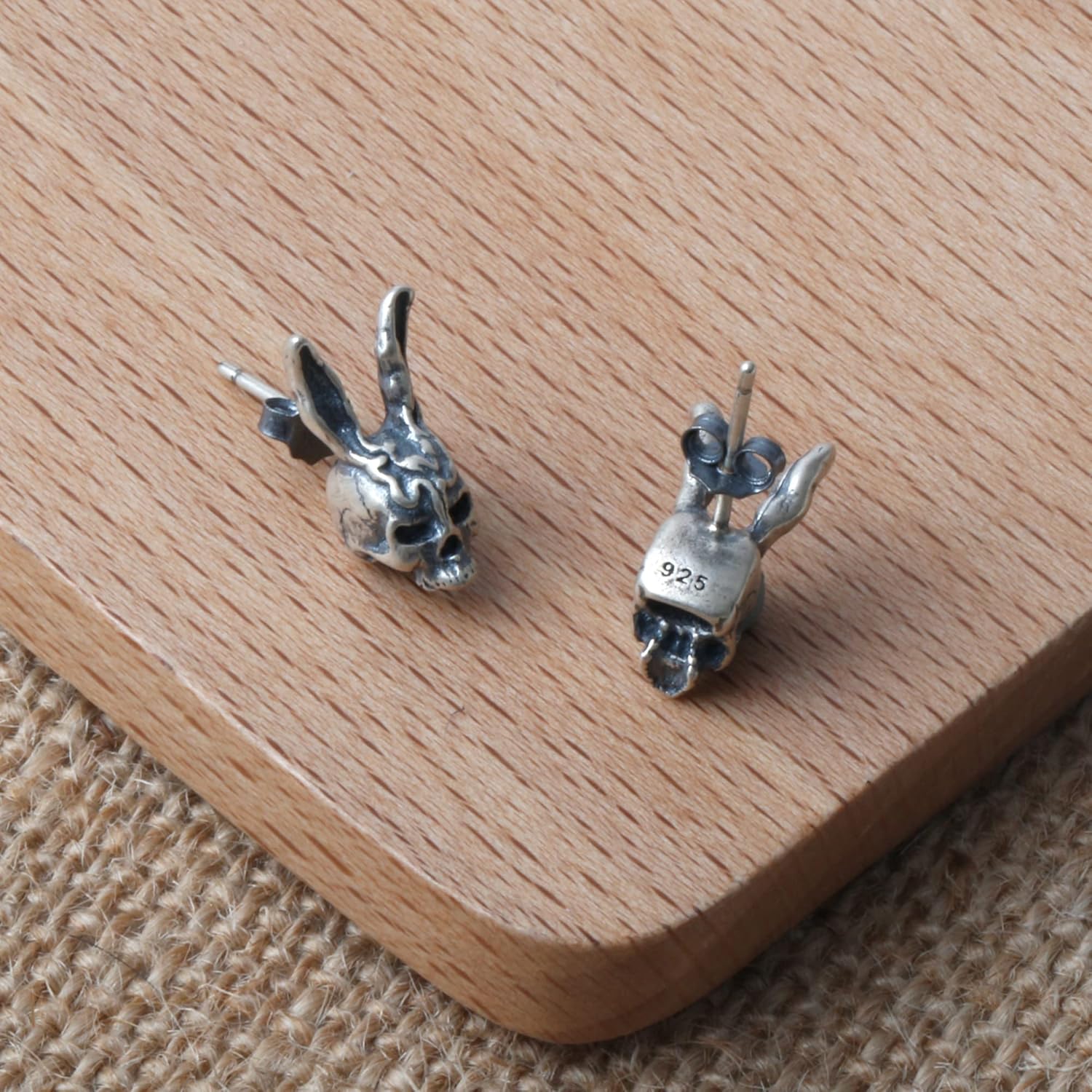 Novelty Cool 925 Sterling Silver Artistic Animal Earrings Studs for Women Man - Image 7