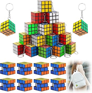 Mini 3x3 Puzzle Cube Set, 25Pcs Compact Speed Style Cube for Desk Play and Brain Games, Mini Puzzle Cube, Small Handheld Puzzle Cubes for Parties, Events and Everyday Entertainment