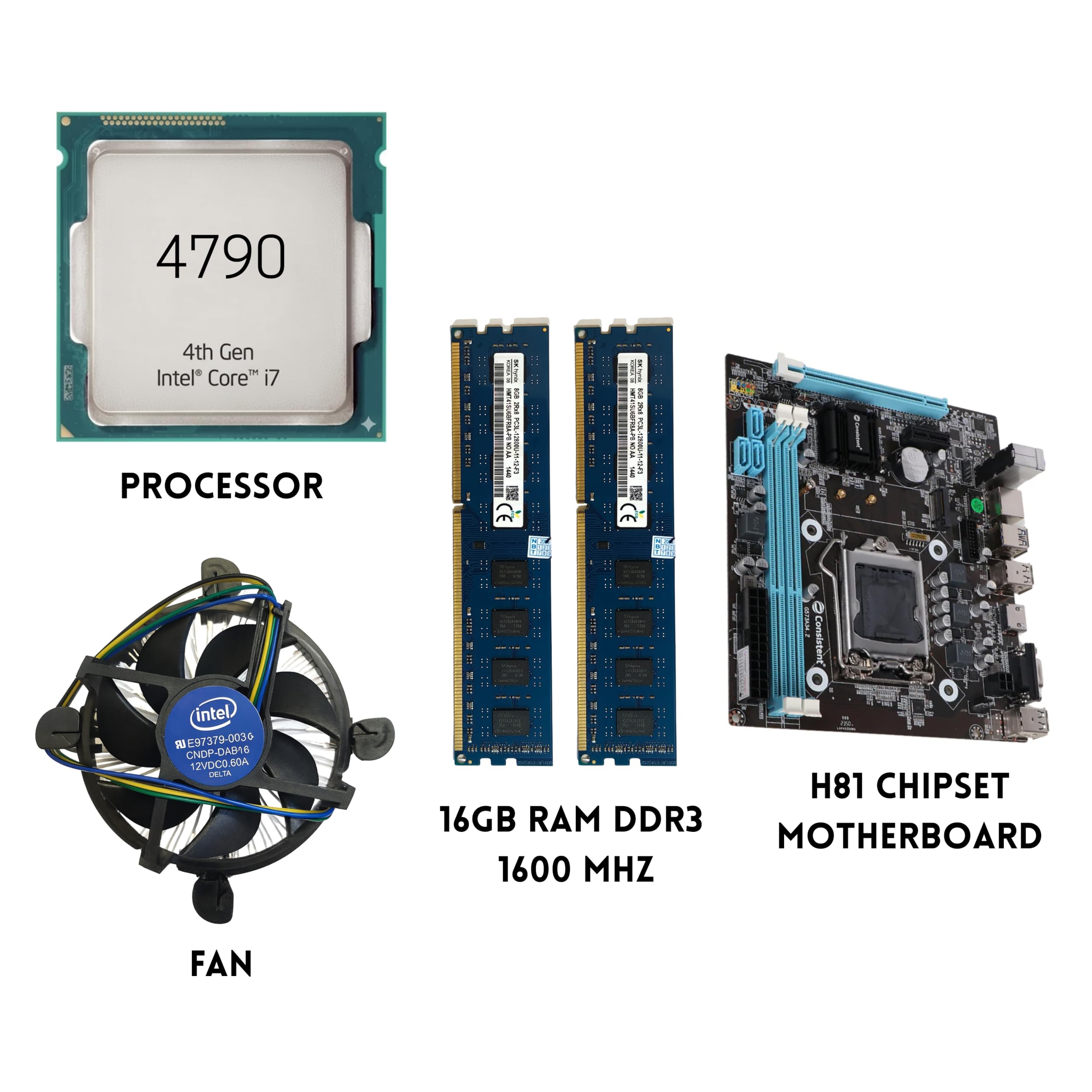 Amazon.in: Buy GLOBAL TOUCH Core i7-4790 Combo Kit with H81