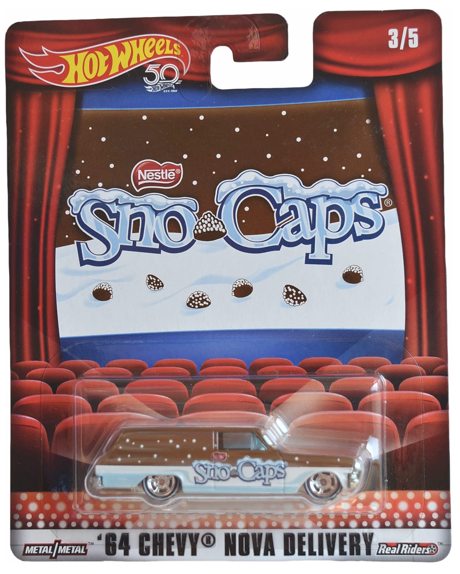 Hot Wheels '64 Chevy Nova Delivery, [Brown] SNO-Caps 3/5
