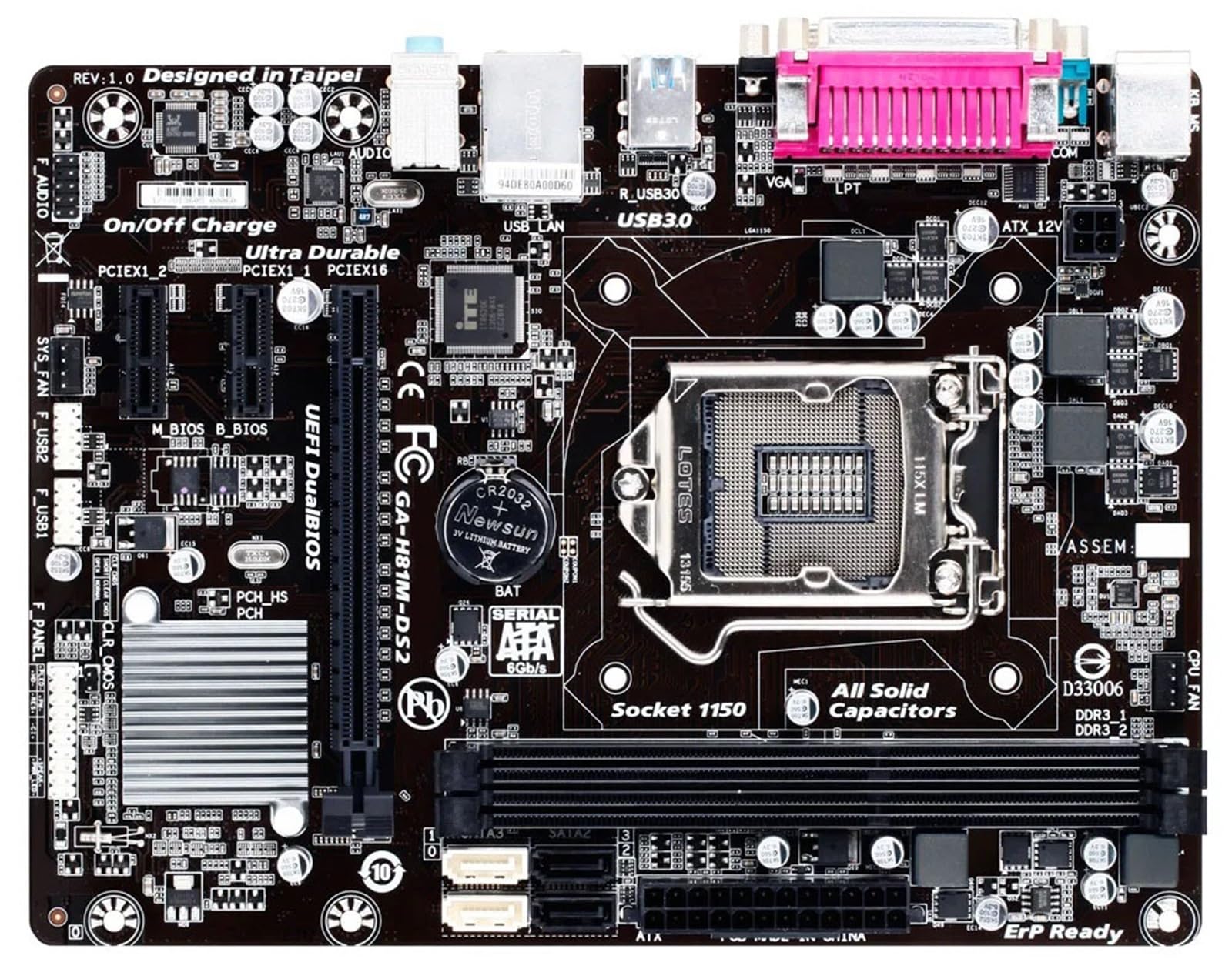 scheda madre Fit For Gigabyte GA-H81M-DS2