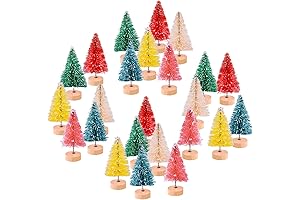 KUUQA Colorful Bottle Brush Christmas Trees