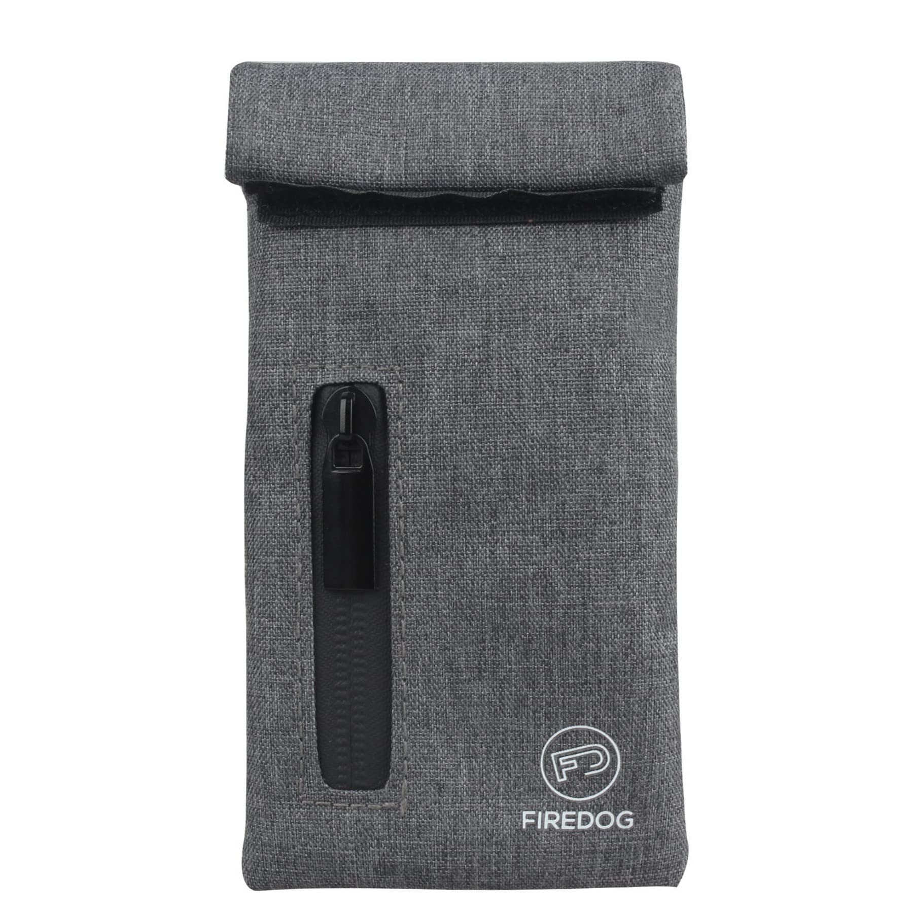 FIREDOGSmell Proof Bags, Fabric Odor Proof Bag for Dog Tested 3"x6" Small Stash Travel Storage Pouch (Gray)
