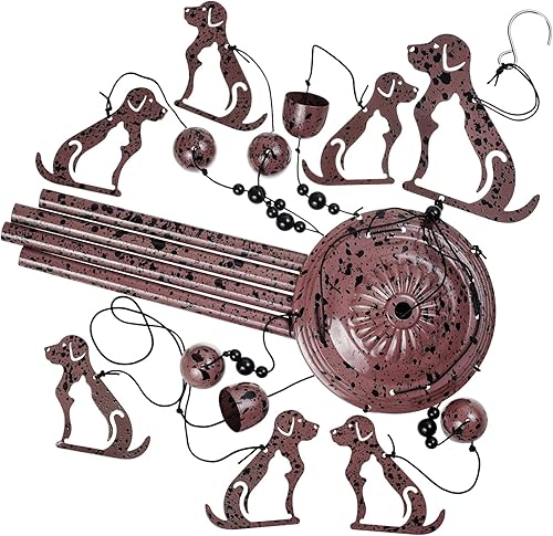 Miniatura 4 de Campanas de viento para perros de jardín, campanas de viento de bendición, campanas de viento al aire libre, captador de viento móvil, campanilla de