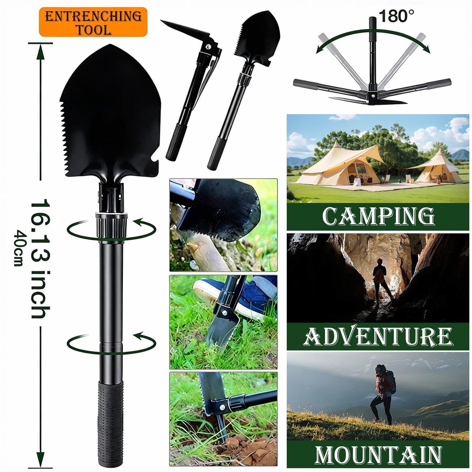 32-in-1 Überlebensset für Männer, Notfall-Ausrüstung Geschenk für Vater Ehemann - Camping Angeln Jagd, Praktisches Gadget & Zubehör