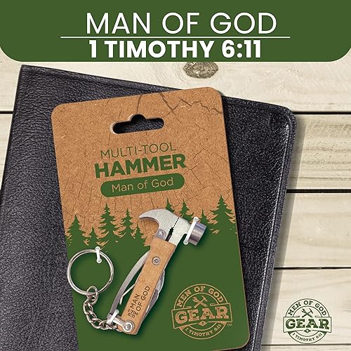 Miniatura 5 de Llavero de martillo 5 en 1 multiherramienta  Grabado con láser, Escritura 1 Tim 611  Alicates de llavero multiherramienta con cuchilla, abridor,