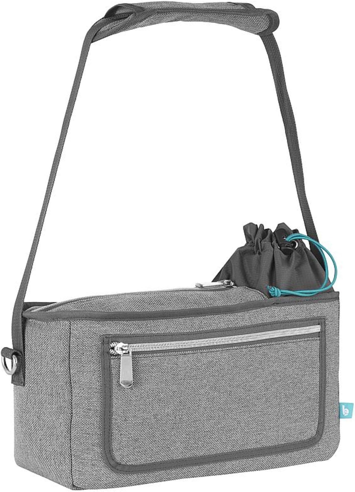 Babymoov Premium Universal Stroller Organizer | XL Storage, Full Zip Closure, Insulated Cup Holder and Smart Phone / iPhone Pouch