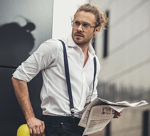 Miniatura 4 de trilece Tirantes para hombre Tirantes ajustables con espalda en Y para hombre y mujer, tirantes para disfraz de esmoquin Clips fuertes resistentes