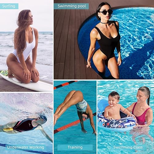 Miniatura 5 de Zando Trajes de baño de una pieza para mujer, traje de baño de entrenamiento atlético, control de abdomen, adelgazante, traje de baño para mujer