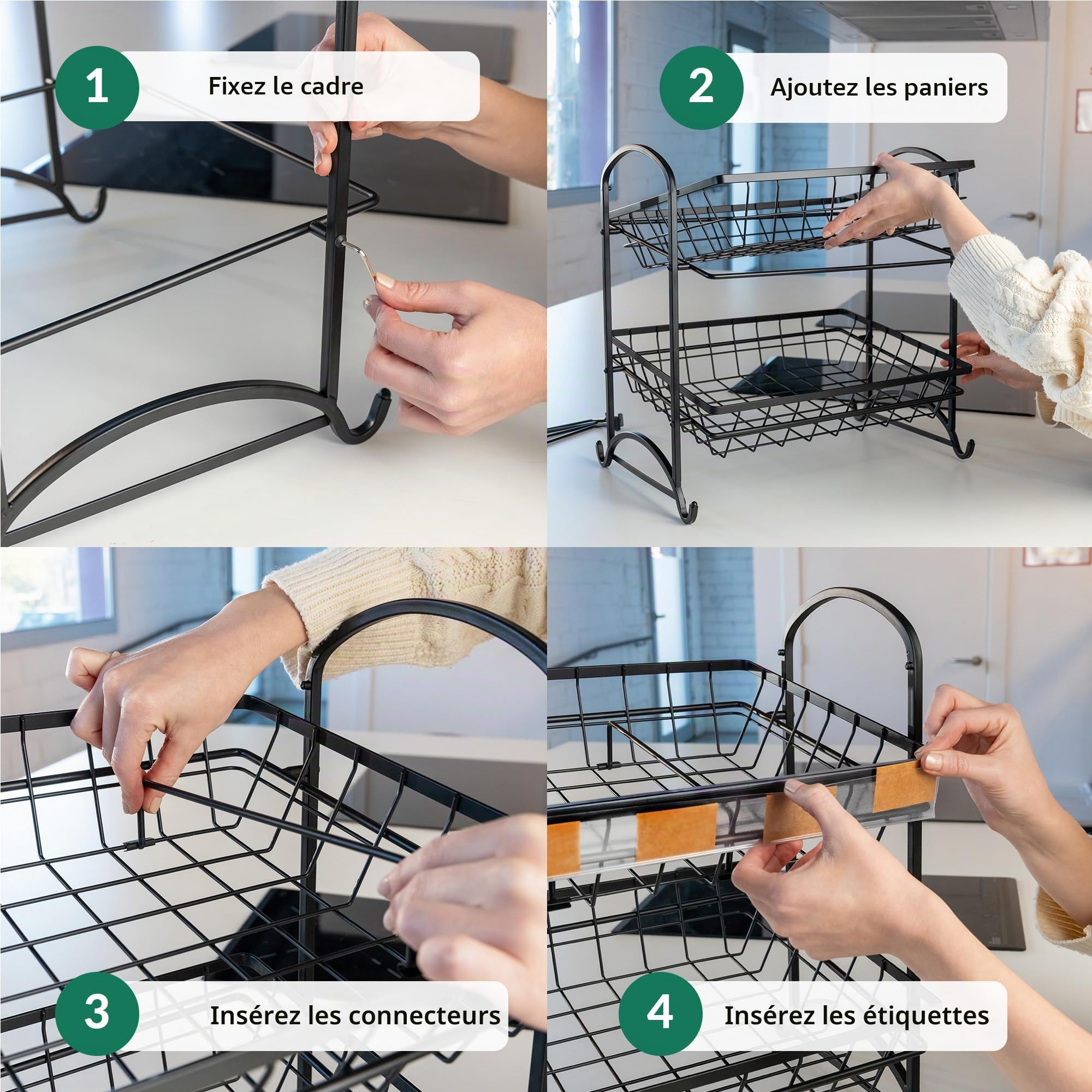 ODOXIA Présentoir à Bonbons Empilable | Présentoir à Snacks Pour Comptoir | Étagère à Snacks | Pour Magasin | Pour Le Bureau Ou La Maison (2-Pack)