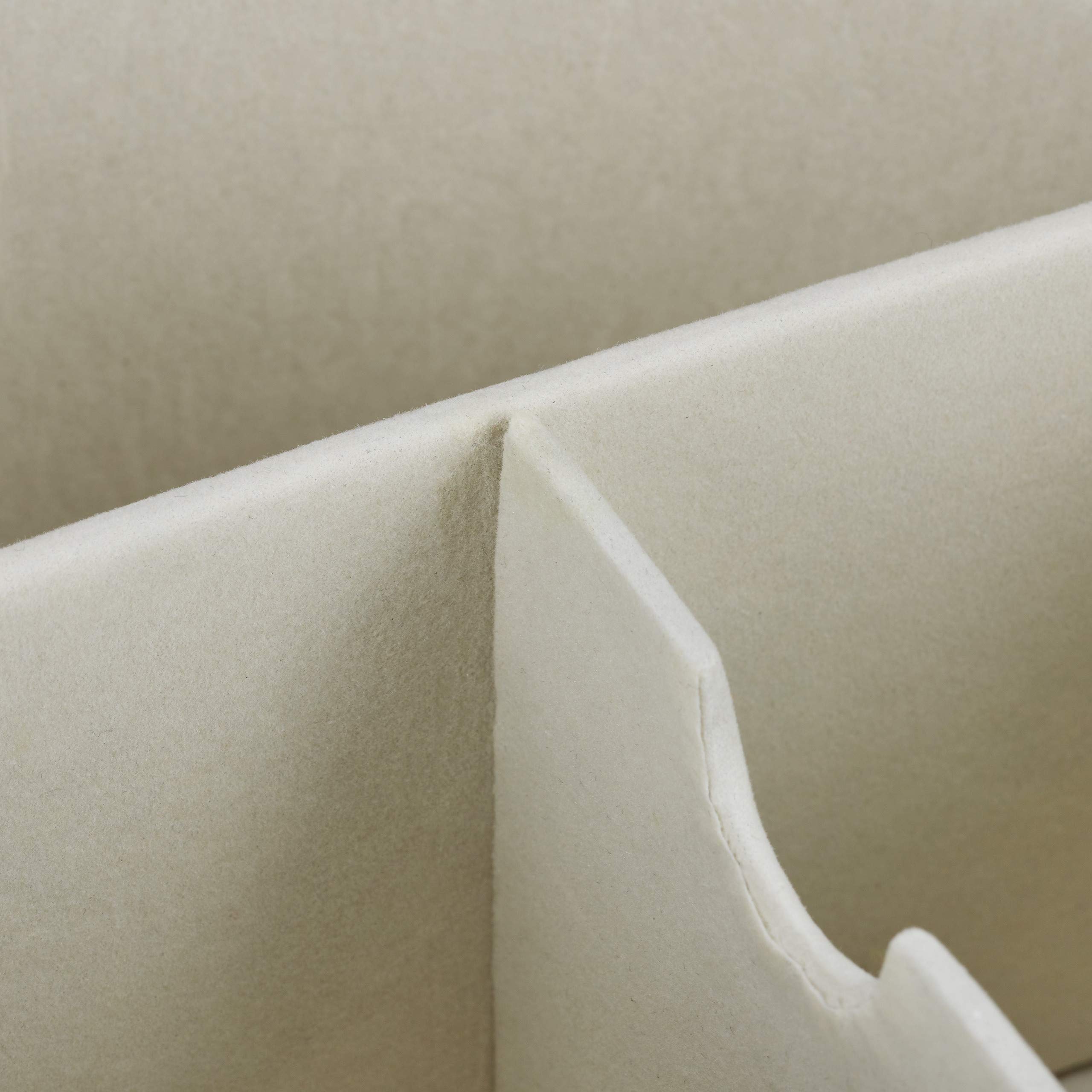 relaxdays Portapenne, Rotondo, 3 Scomparti, Organizer per Casa e Ufficio, in Similpelle, H x D: 11,5 x 16 cm, Crema
