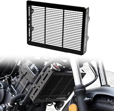 Radiator Grille Cover Guard for CMX300 CMX500, Black Radiator Protector Water Tank Protector Guard Radiator Cooler Guard Cover for Honda Rebel CMX 300 CMX 500 2017-2024