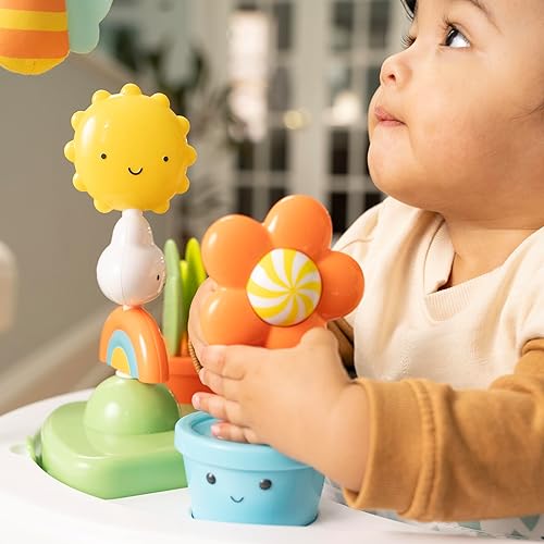 Miniatura 16 de Ingenuity Centro de hitos 6 en 1, gimnasio de juegos, tapete plegable, música y sonidos de la naturaleza, luces, puente de actividad, mesa, casa de