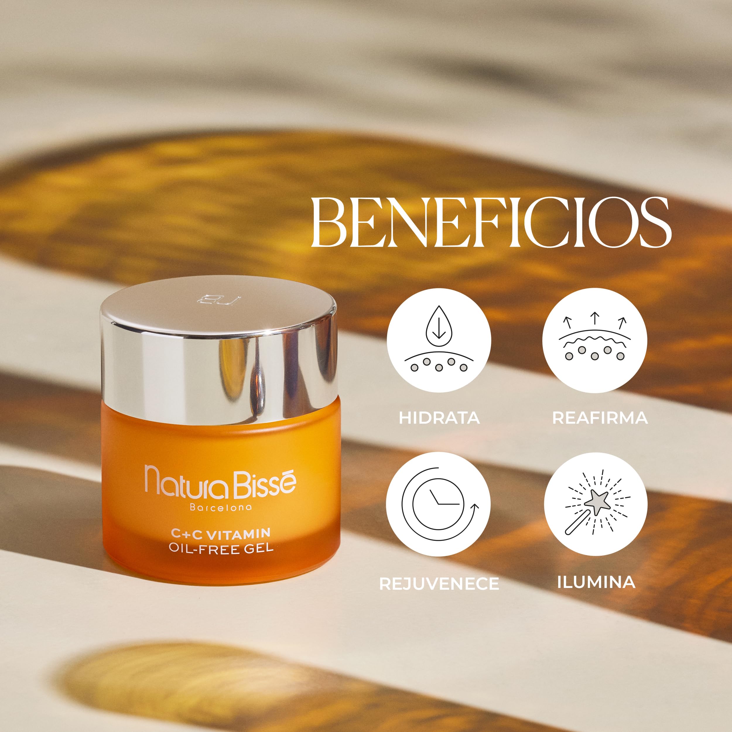 Natura Bissé C+C Vitamin Oil-Free Gel | Crema Facial Hidratante y Reafirmante en Gel para Todo Tipo de Pieles con Vitamina C y Colágeno | 75 ml