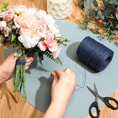 Miniatura 23 de Syhood Alambre de encuadernación de vid floral Alambre de envoltura rústica para ramos de flores (marrón)