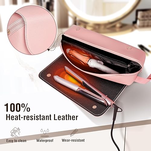 Miniatura 2 de SS Bolsa de viaje para herramientas para el cabello con alfombrilla resistente al calor