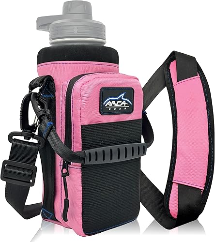 Hydro Carrier - Bolsa pequeña de 32 onzas para botella de agua aislada con asa de transporte, correa para el hombro, cartera y dos bolsas, el