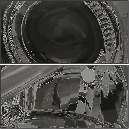 Miniatura 2 de Par de lámparas de montaje de faros delanteros con proyector de esquina ámbar ahumado, compatible con Mazda 3 BM 14-16