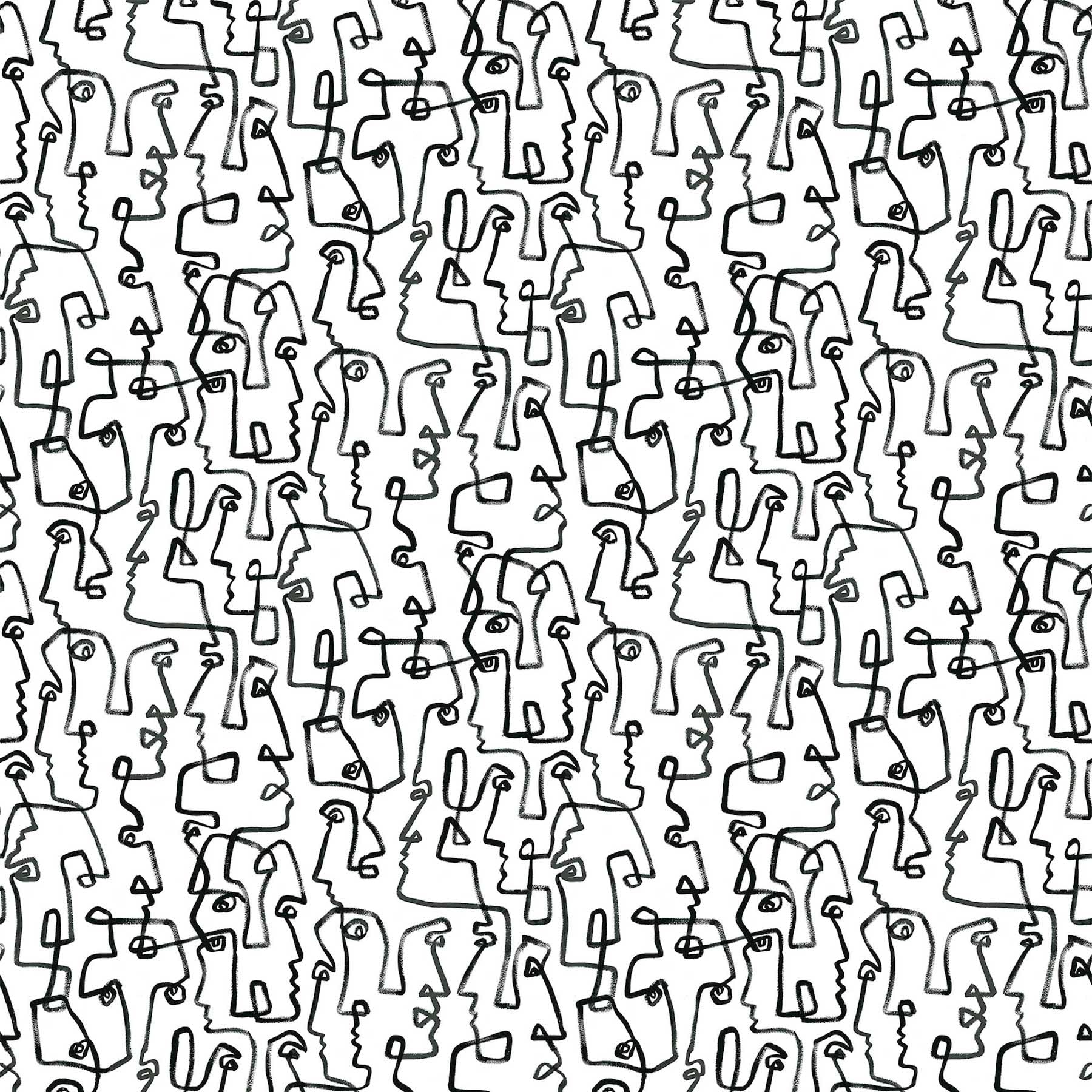 Papier peint autocollant Surface Style Gestures encre revêtement mural adhésif