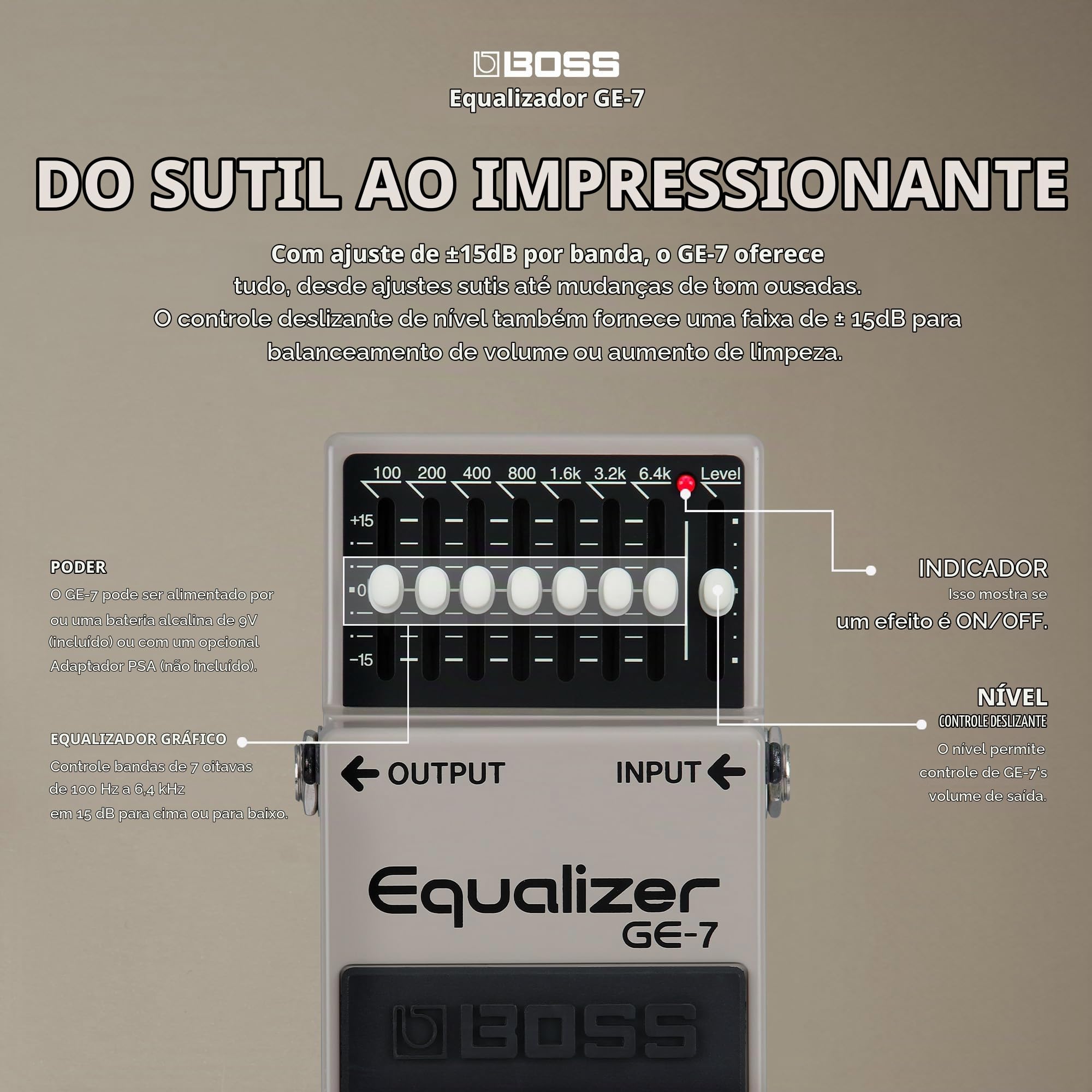 Boss, Ge-7, Graphic Equalizer Ge-7, Pedal Equalizador : Amazon.com
