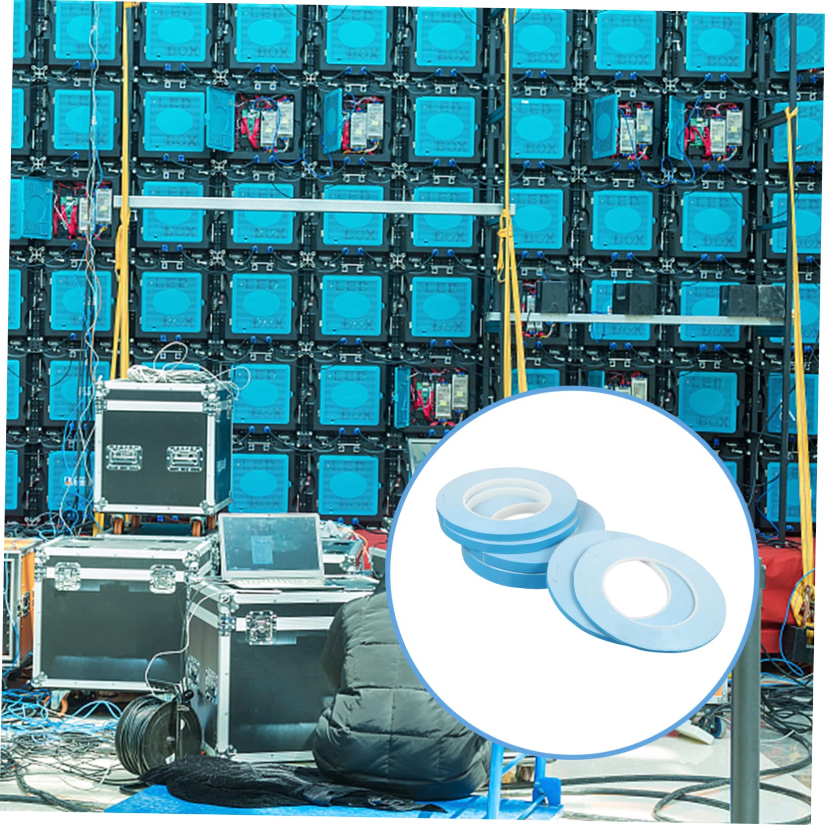 HOMSFOU 6rotoli Nastro Adesivo Biadesivo Nastro Biadesivo Per Pannelli Luminosi Led Per Pannelli