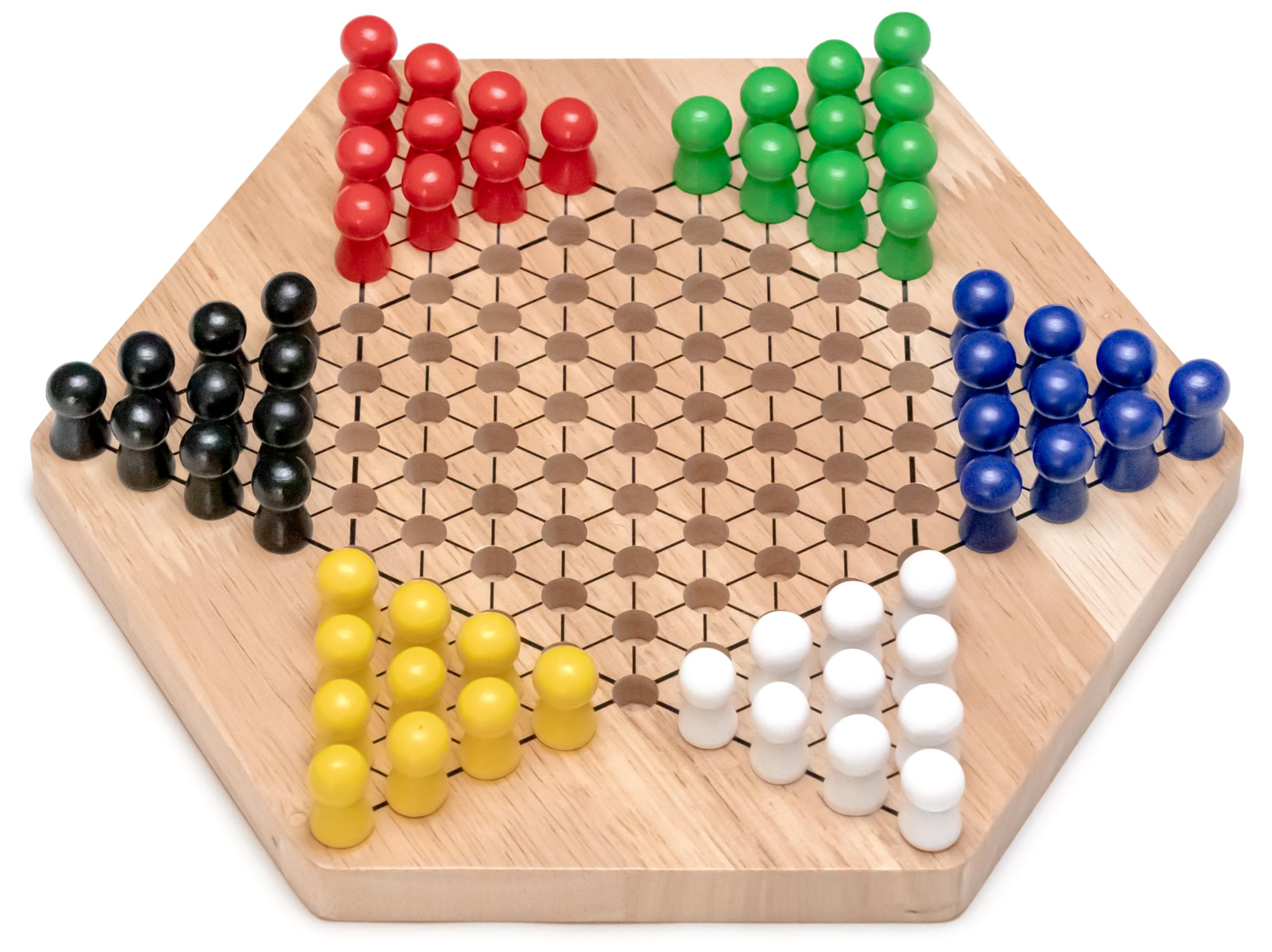 spielzeug für senioren Natureich Holz Halma Spielzeug mit Spielfiguren/Montessori Spiel zur