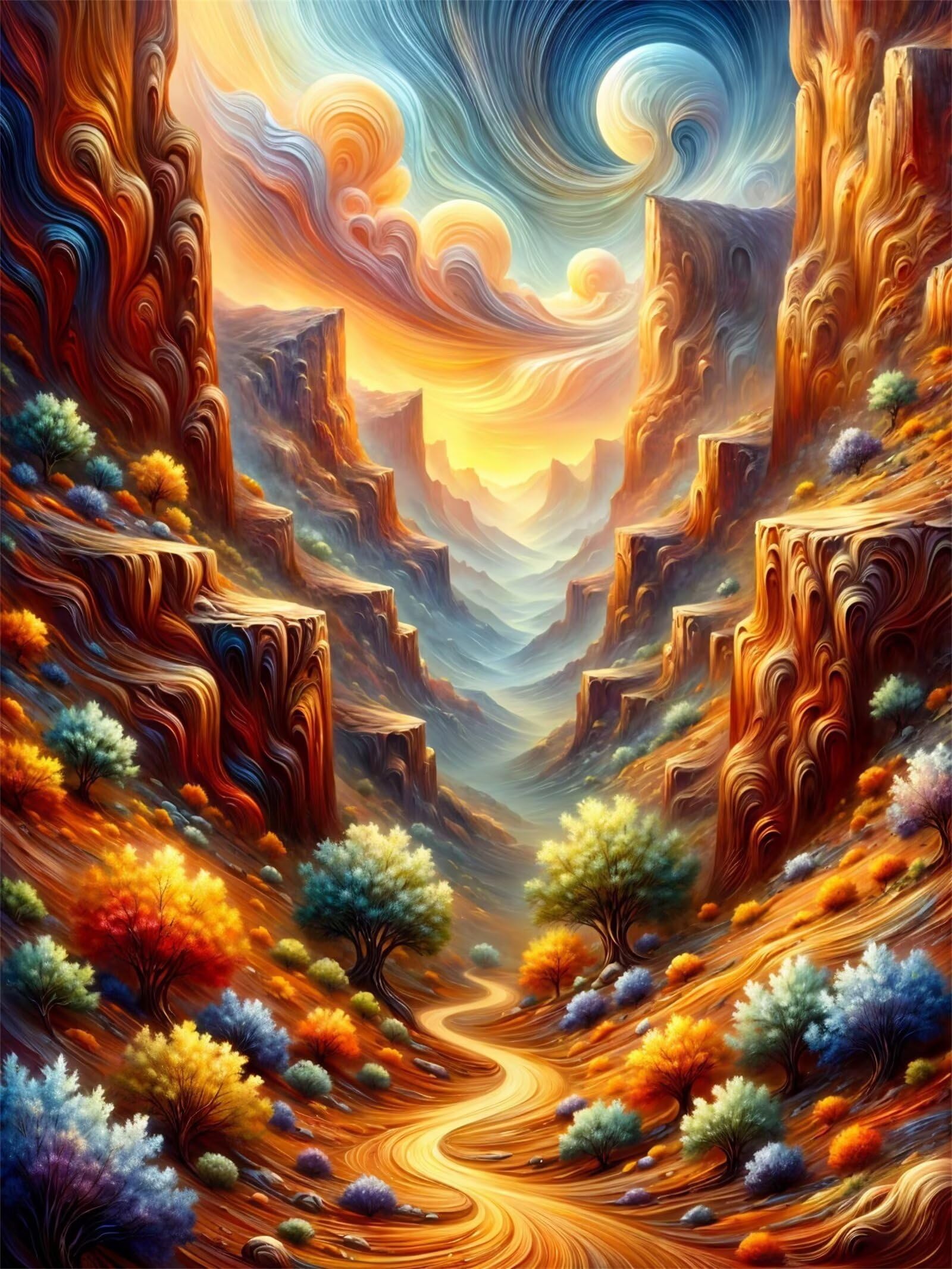 Puzzle 3000 pièces Adultes, Plantes du Canyon Puzzle Classiques 3000 pièces, 122x81cm Puzzles Impossible Difficile avec Poster, Magnifique Décoration Puzzle et Cadeaux Relaxant