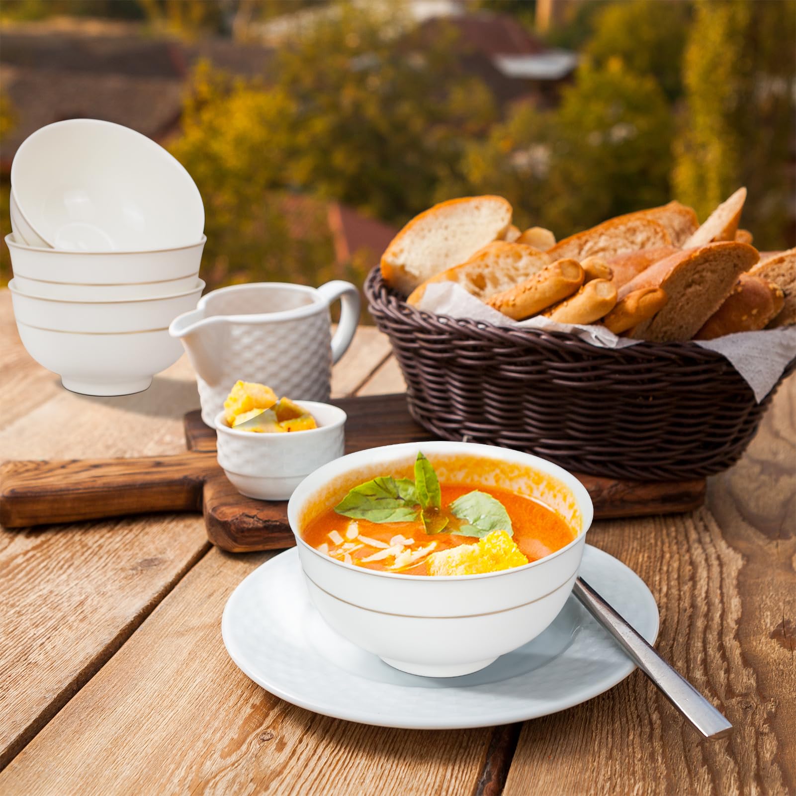 Amazon.com | KeyChefLAB 4.5-Inch Porcelain Ceramic Bowls for