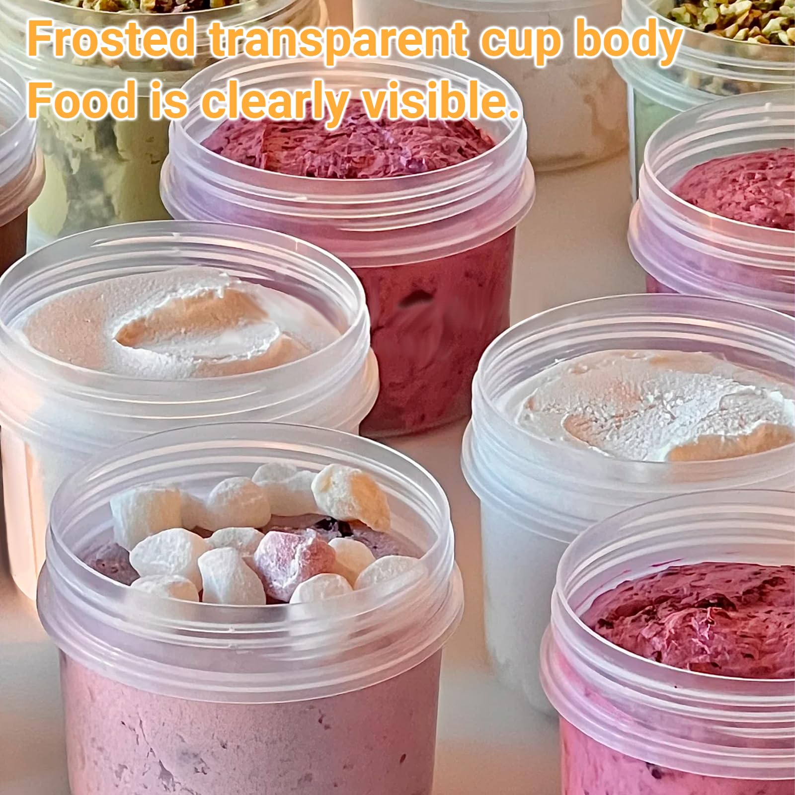 Lot De 20 Pots Alimentaires 160 Ml Avec Couvercles Hermétiques