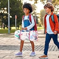 Vista 5 de Primlect Tapete grueso para siesta de niños pequeños con almohada extraíble y manta Minky, saco de dormir extra grande de 55''x35'', lavable