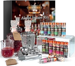 DIY Alcohol Infusion Kit, for Men – 16 Natural Spices for Whiskey, Rum, ...