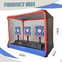 Vista 2 de Objetivo de disparo electrónico, reinicio automático, objetivo de puntuación digital para pistola de juguete, juguetes de regalo para niños, niñas