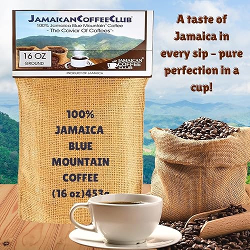 Miniatura 9 de JamaicanCoffeeClub - Granos de café Jamaican Blue Mountain, 100% café tostado de montaña azul jamaicano - Grano de café fresco jamaicano - Café en