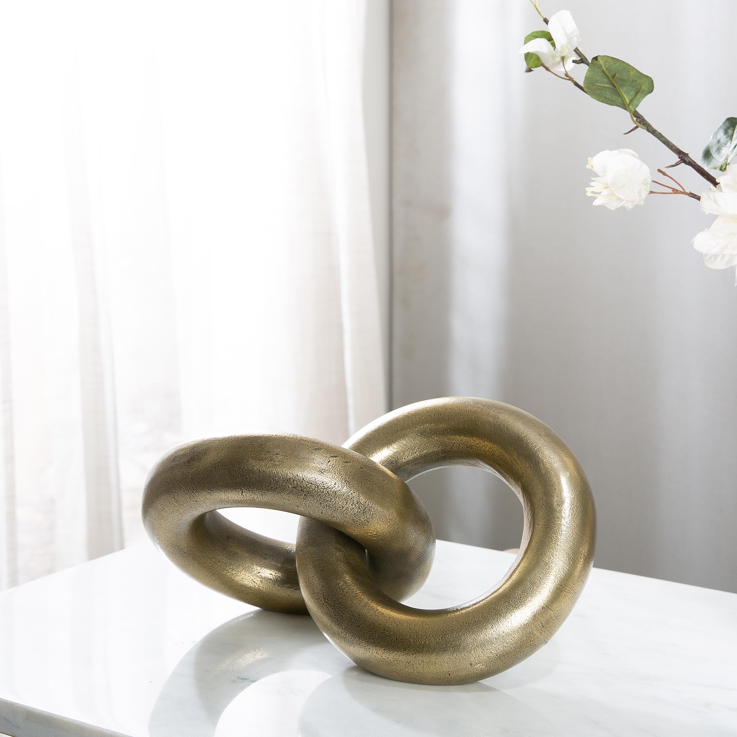 IAAH Sharon Rings Showpiece for Office Décor & Home Decoration | Elegant Antique Design for Shelves, Living Room, Bedroom, Desk & Tabletop | Perfect Accent for Home, Restaurant & Workspace