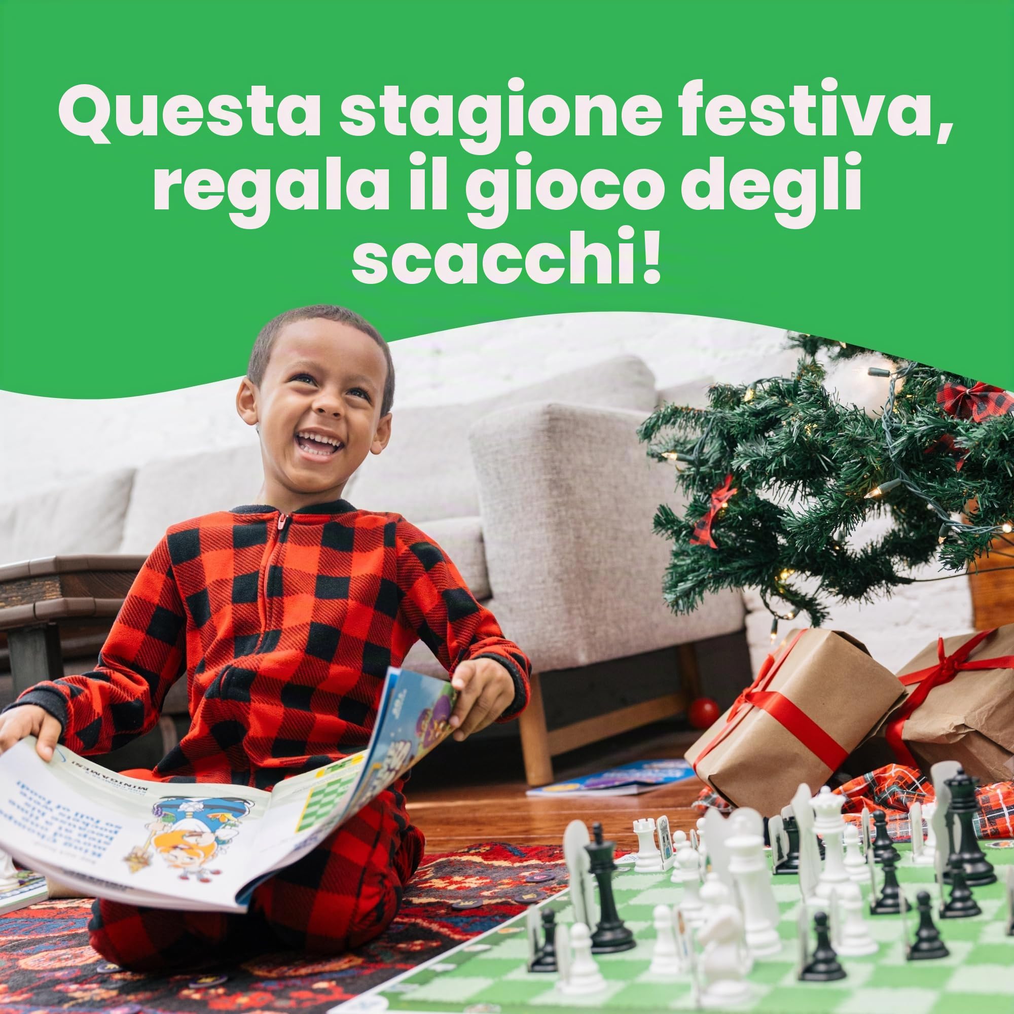 Story Time Chess - Scacchi per principianti, set di scacchi per bambini con libro, gioco di scacchi, giochi da tavolo tradizionali per ragazzi e ragazze dai 3 ai 103 anni
