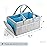 Mr. Pen- Baby Diaper Caddy Organizer, Blue Inside, Diaper Organizer, Car Diaper Caddy
