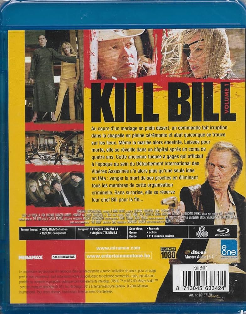 Kill Bill - volume 1 ( Quentin Tarantino ): Amazon.ca